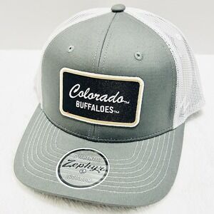 Zephyr Colorado Buffaloes‎ Script Trucker Hat Cap Adjustable Snapback Gray NCAA